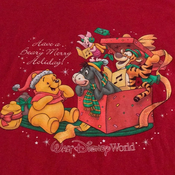 Disney Winnie the Pooh Christmas shirt - Picture 4 of 7